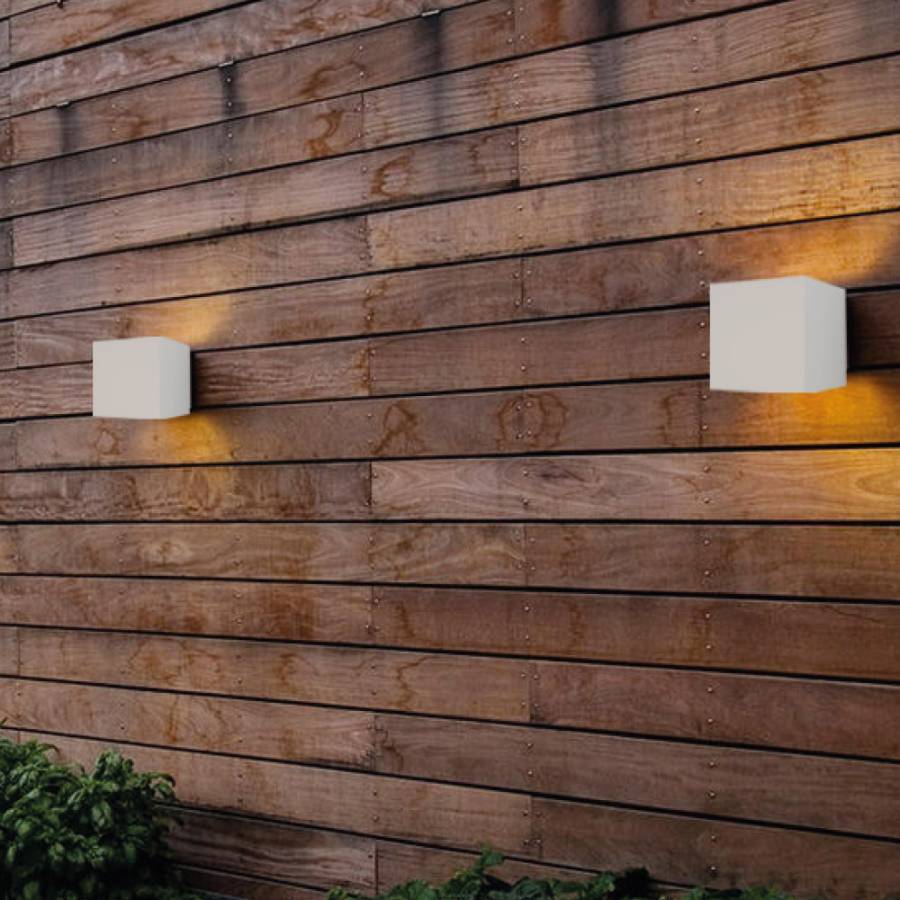 Emerald LED 10W 3000K Outdoor Wall Lamp White D:9,9cmx9,9cm (80203121)